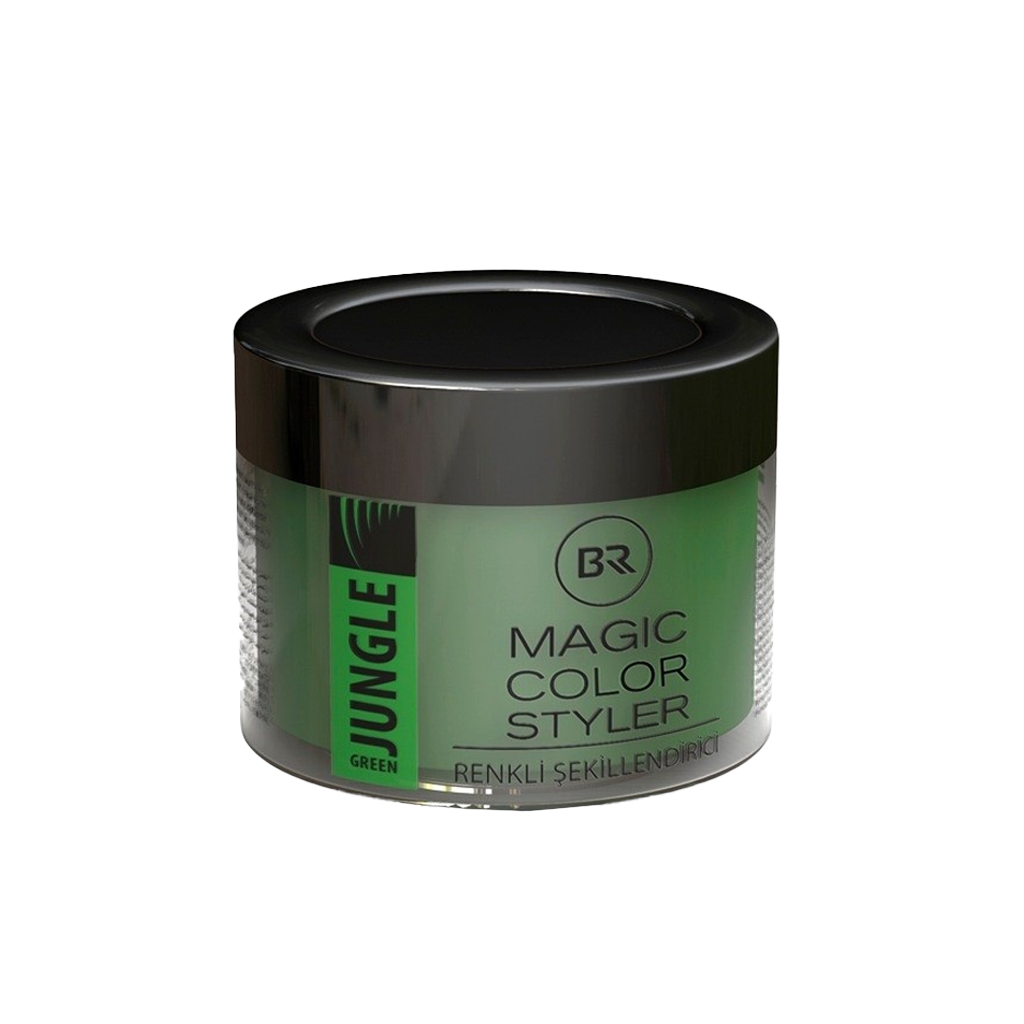 Color Hair Wax Jungle Green – Black & Red