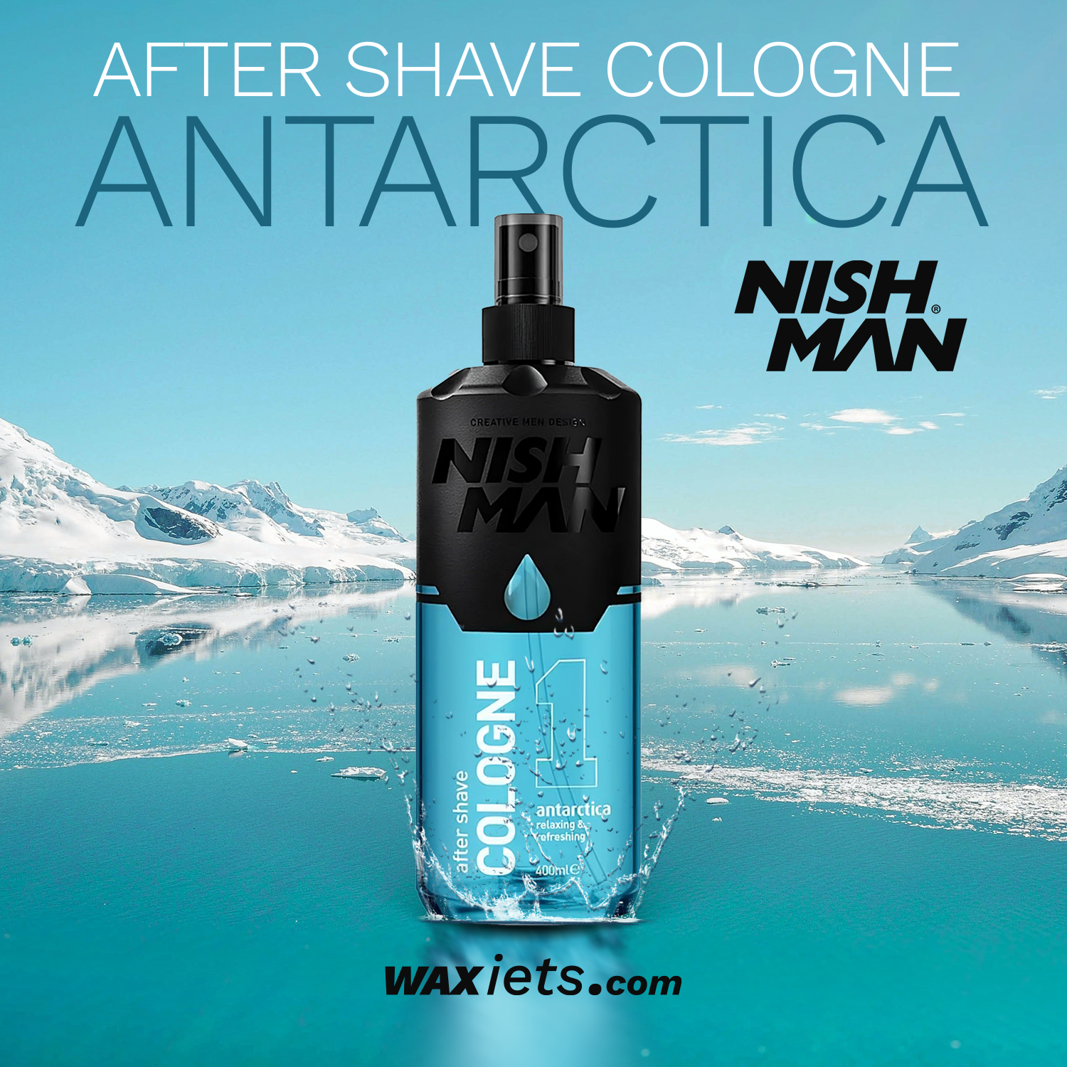 NISH MAN – After Shave Cologne Antarctica 1 – 400ml