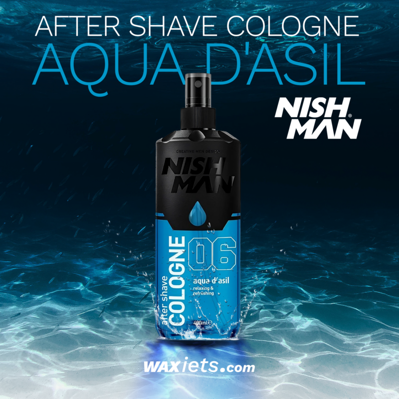 NISH MAN – After Shave Cologne Aqua d’ Asil  6 – 400ml