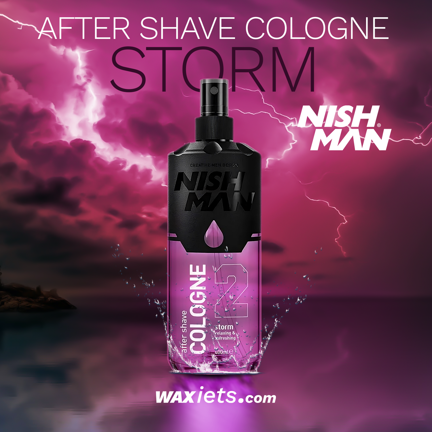 NISH MAN – After Shave Cologne Storm 2 – 400ml