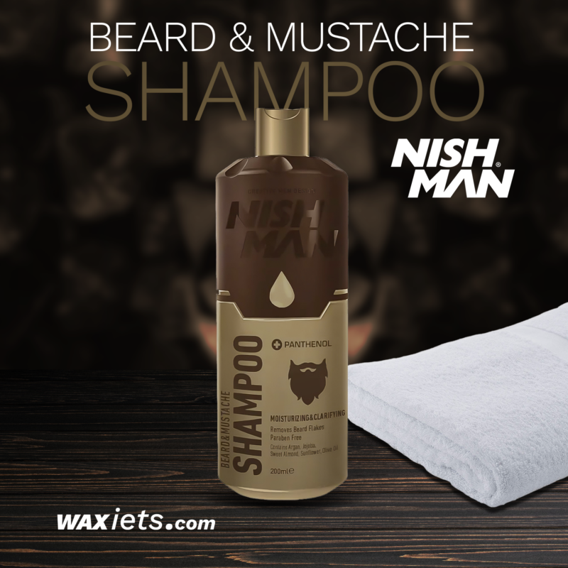 NISH MAN – Beard & Mustache Shampoo – 200ml