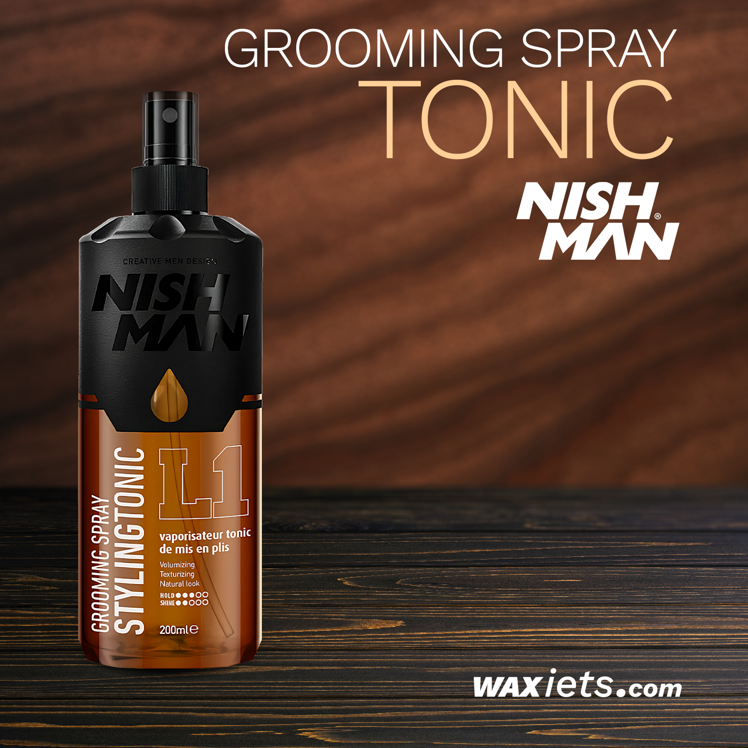 NISH MAN – Hair Grooming Styling Tonic Spray L1 – 200ml