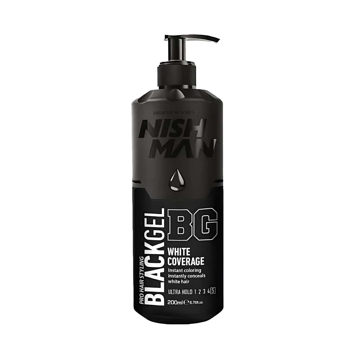 NISH MAN – Pro Hair Styling Black Gel – 200ml