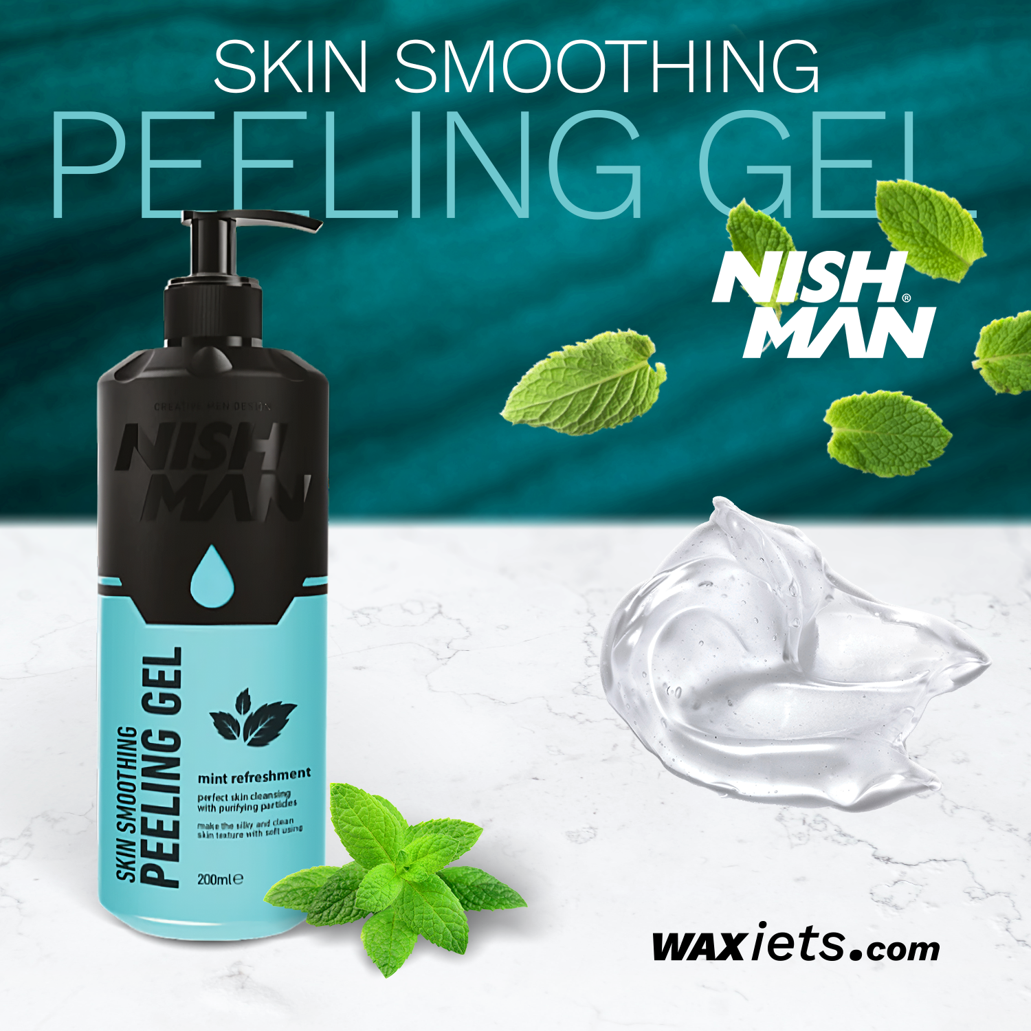 NISH MAN – Skin Smoothing Peeling Gel Mint – 200ml
