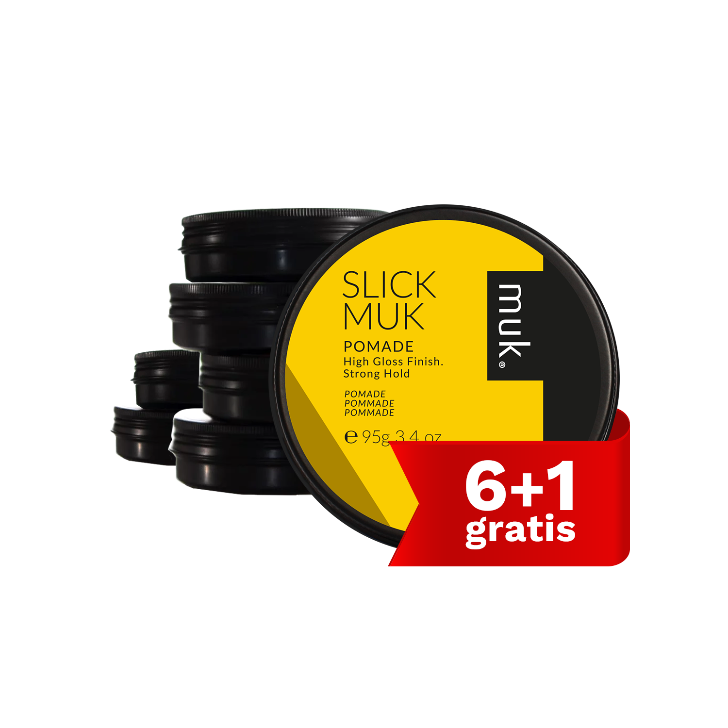 MUK WAX Slick Pomade – 6+1 GRATIS